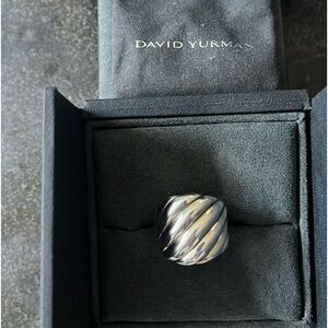 David Yurman sculpted cable ring barely worn.Purchased last year  see picture .